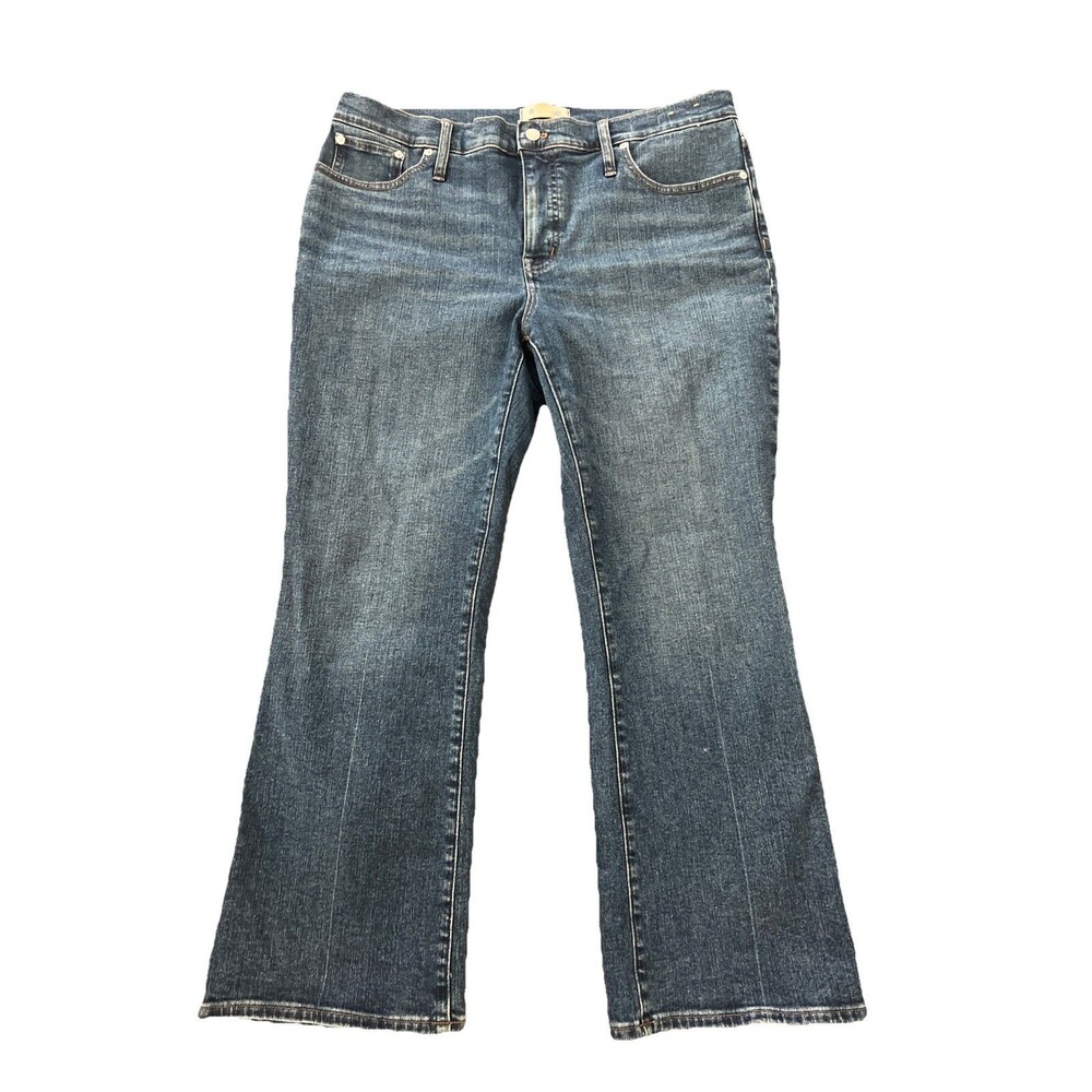 MADEWELL Kick Out Crop Jeans Women's Size 32 Elkton Wash